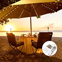 Los mejores  - Guijiyi Dewanxin LED 4M Cadena de Luces-Cadena de Luces para Sombrilla-Sombrilla con Mando a Distancia y Temporizador…